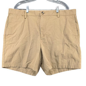 OId Navy Mens Ultimate Slim Chino Shorts Tan Size 40 Slash Pockets